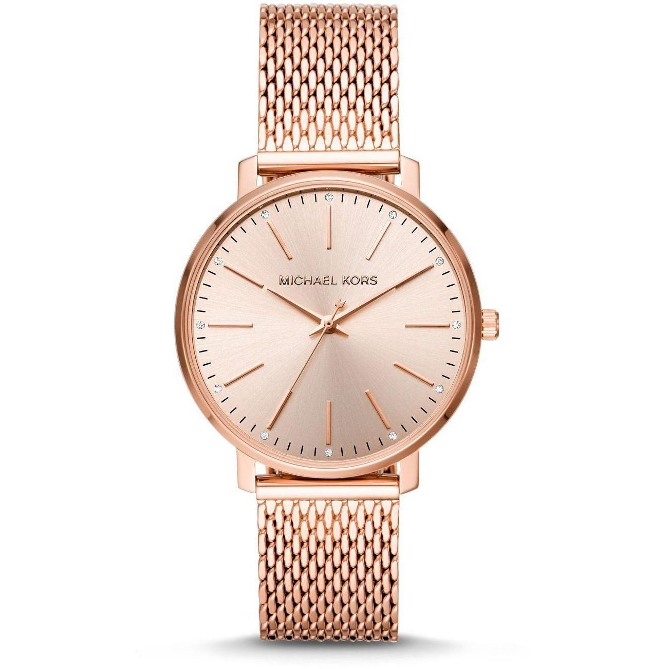 Michael Kors MK4340 Pyper Quartz Crystal Rose Gold Dial Ladies Watch Michael Kors MK4340 Pyper Quartz Crystal Rose Gold Dial Ladies Watch